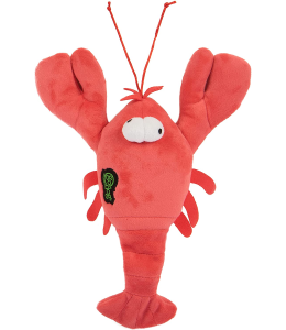 goDog® Action Plush™ Lobster with Chew Guard Technology™ Animated Squeaker Dog Toy