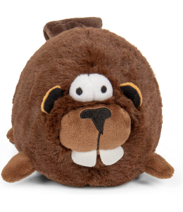 goDog® Action Plush™ Beaver with Chew Guard Technology™ Animated Squeaker Dog Toy