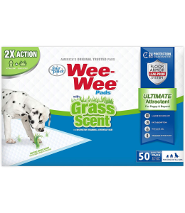FOUR PAWS WEE-WEE GRASS-SCENT PADS, 50 COUNT