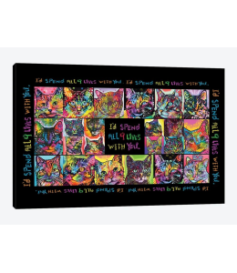 Drymate Mats For Cats Cat Collage 12 X 20 Inch/30 Cms X 50 Cms