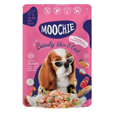 Moochie Dog Food Casserole with Salmon - Beauty Skin & Coat Pouch 85g