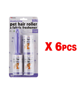 Petkin Pet hair roller fabric Freshner Lavender 180 ct 1box - 6pcs