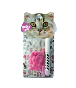 NutraPet Plushy Paws Nail Caps Light Pink #23 Small