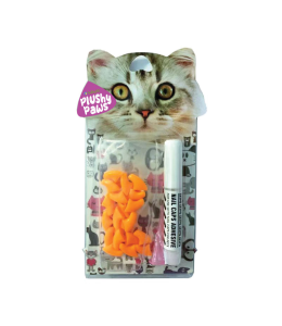 NutraPet Plushy Paws Nail Caps Orange Peel #26 Small