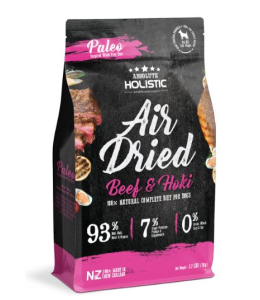 Absolute Holistic Air Dried Dog Diet - Beef & Hoki 1KG