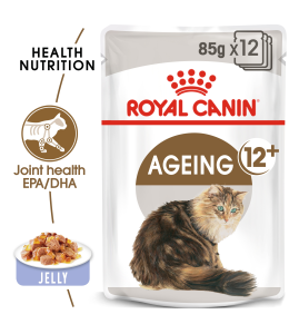 Royal Canin Feline Health Nutrition Ageing +12 Jelly 85G (Wet Food )