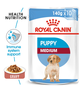 Royal Canin Size Health Nutrition Medium Puppy 140G (Wet Food )
