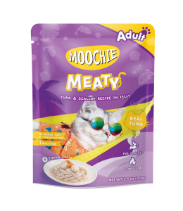 Moochie Cat Food Tuna & Scallop Recipe in Jelly Pouch 70g