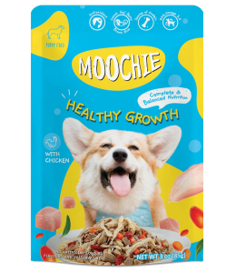 Moochie Dog Food Puppy Casserole with Chicken - Healthy Growth Pouch 85g