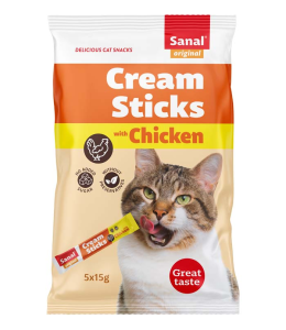 SANAL CAT Cream sticks with Chicken 75g