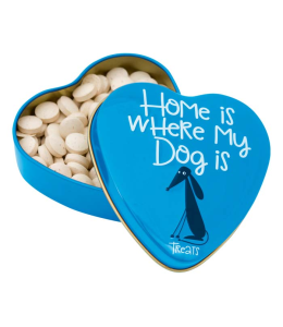 SANAL DOG Heart tin Home is where my Dog is, dog treats 60g