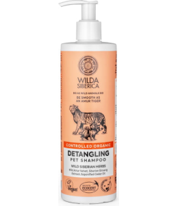 Wilda Siberica. Controlled Organic, Natural & Vegan Detangling pet shampoo, 400 ml