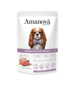 Amanova Wet Adult Dog Brilliant Beef & Chicken - 100g