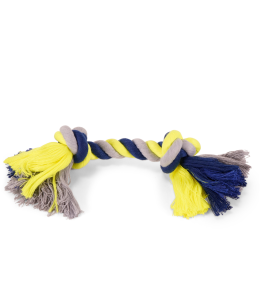 Vadigran Cotton rope 2 knots blue-yellow 270g 36cm