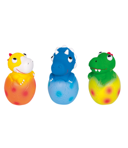 Vadigran Dog toy latex dinosaur egg Ass.15cm