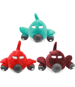 Plush Pet Squeakz Fliers ( Green/Maroon/Red) Dog Toy - 20 x 10cm(1pc)