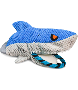 Plush Pet Shark Dog Toy - 35 x 17cm