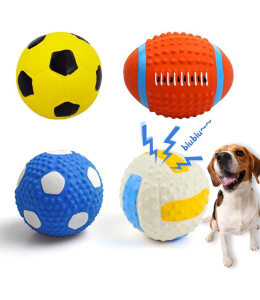 Crinkle Play Ball Dog Toy - S(1pc)