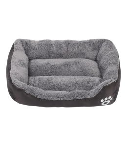 Grizzly Square Dog Bed Black Small - 43 x 32cm Square Dog Bed