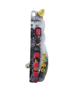 Swooosh Cat in Uniform nylon safe collar C-10mm 18/28cm pink