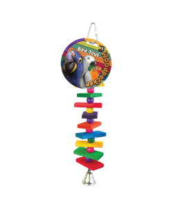 Woodpecker Bird Toy Candy Crush With Bell 28*4.5 Cm