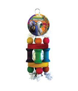 Woodpecker Bird Toy Bell Cage With Bell 26*7.5 Cm