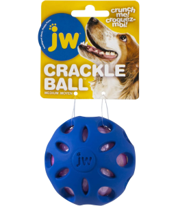 Jw Crackle Heads Crackle Ball Medium - Multicolor - 1pc