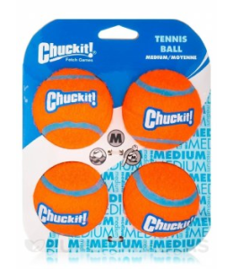 Petmate Chuckit! Tennis Ball 4-Pk Medium