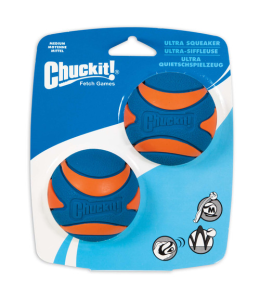 Petmate Chuckit! Ultra Squeaker Ball Medium 2-Pk