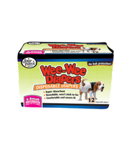 Four Paws Wee-Wee Dog Diapers XS