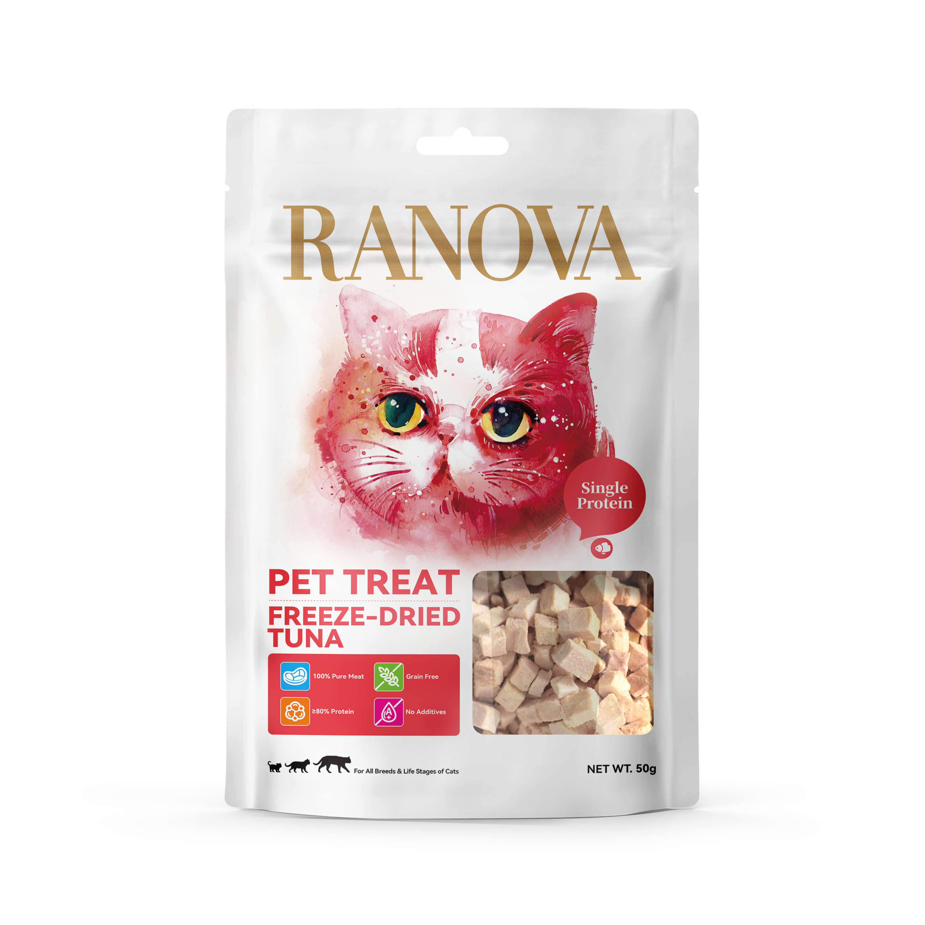 Ranova Freeze Dried Tuna for cats - 4g