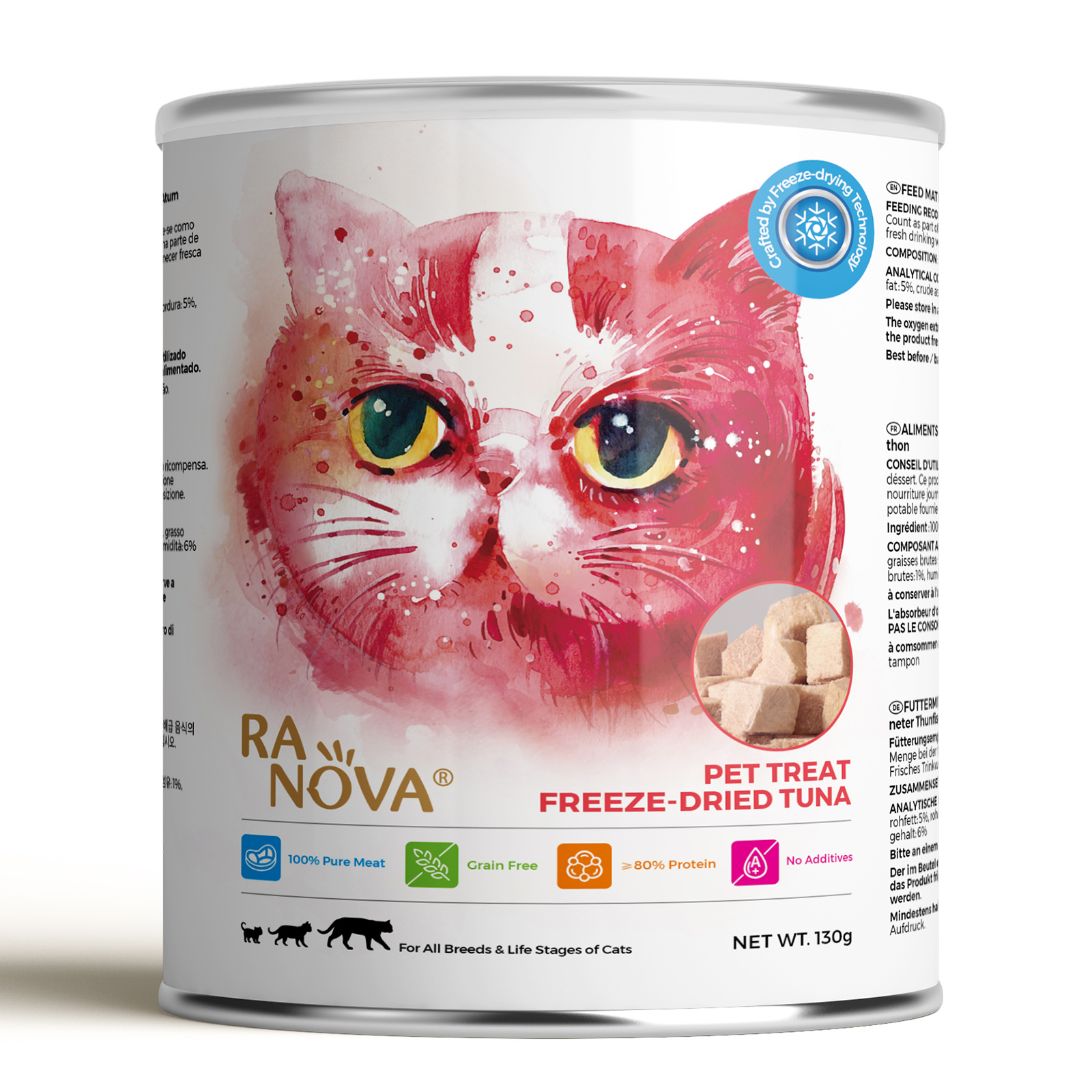 Ranova Freeze Dried Tuna for cats - 130g