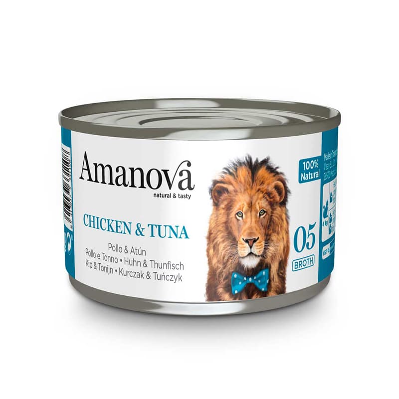 Amanova Canned Cat Chicken & Tuna Broth - 70g
