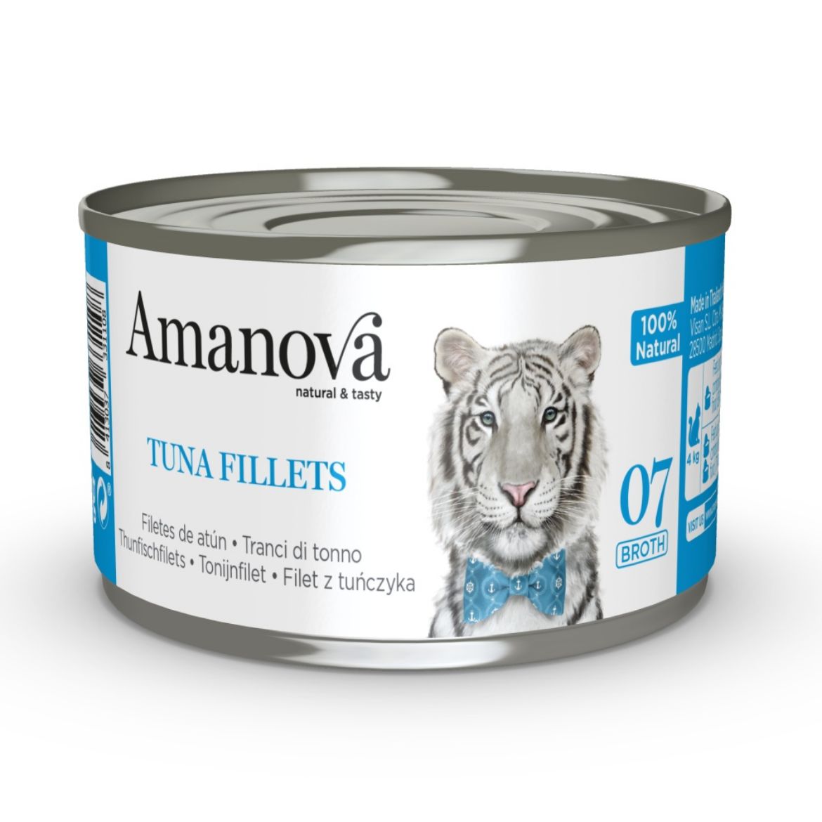 Amanova Canned Cat Tuna Fillets Broth - 70g