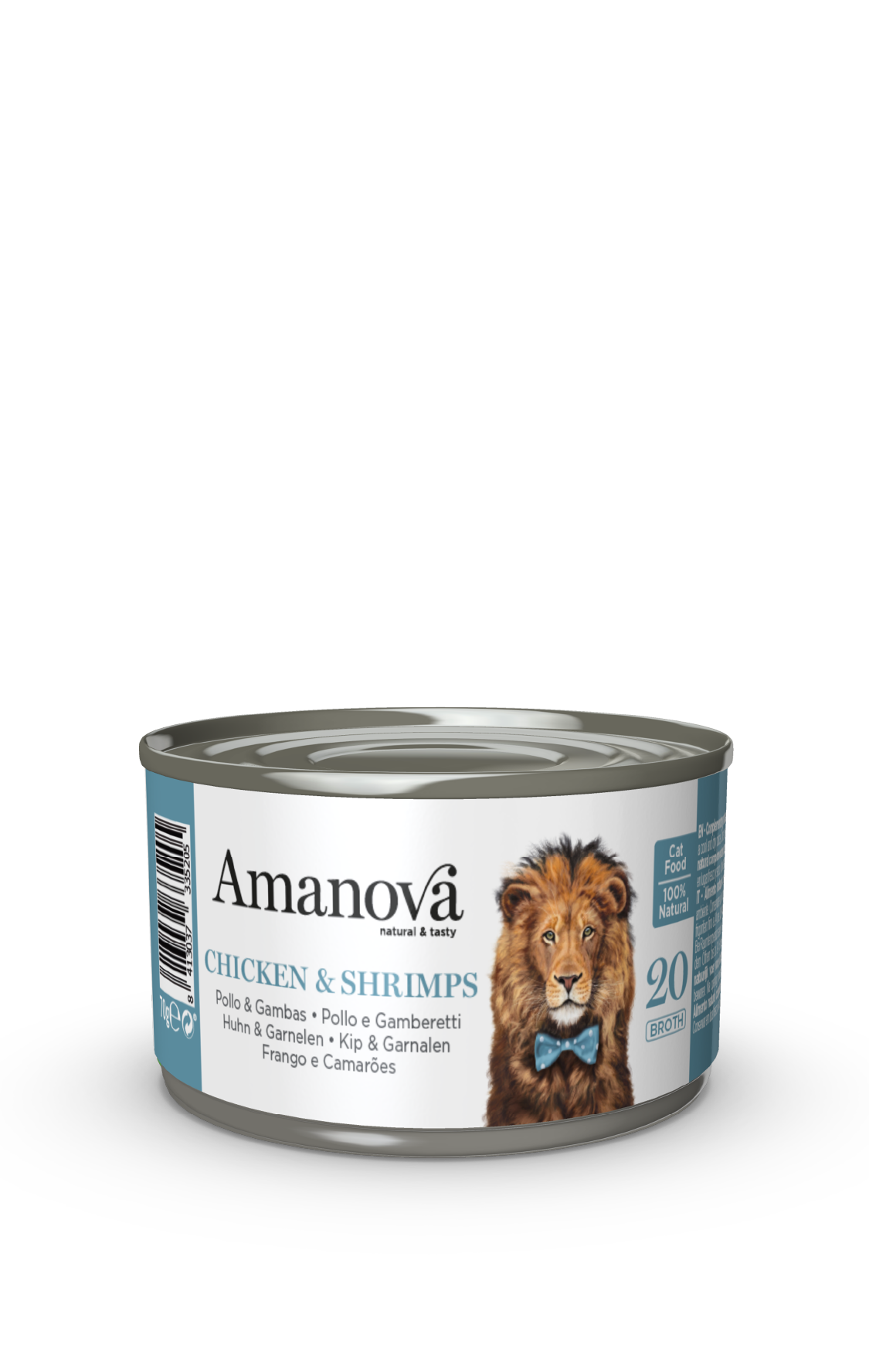 Amanova Canned Cat Chicken & Shrimps Broth - 70g