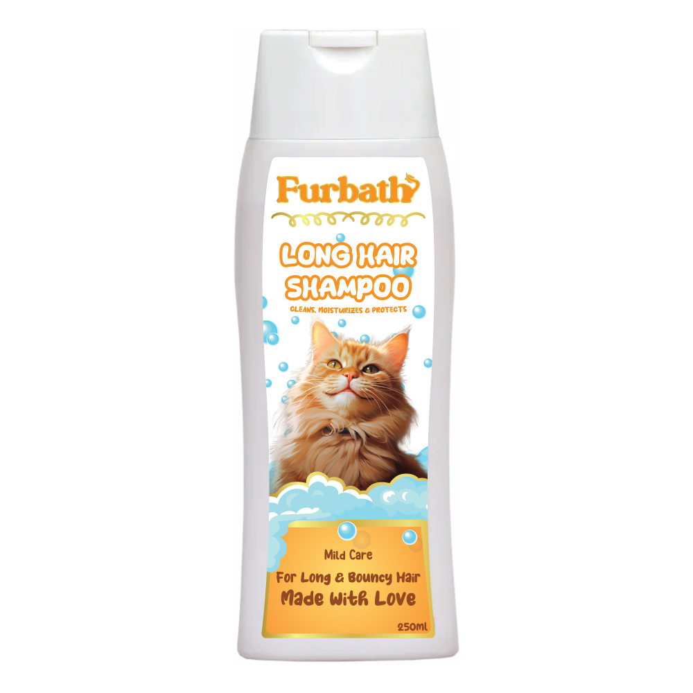 Furbath Long Hair Shampoo for Cats for long and Bouncy Hairs - 250ml