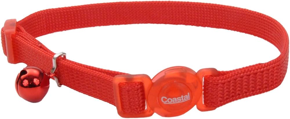 Coastal 3/8" Safety Cat Collar Red