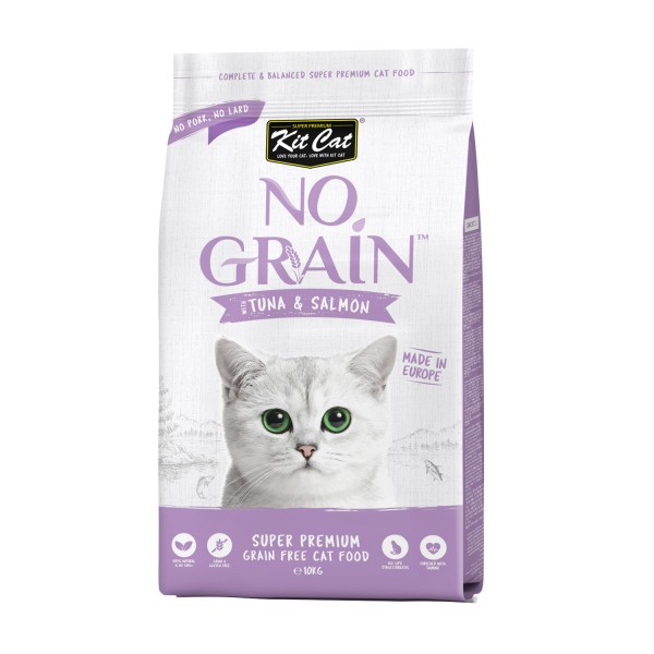 Kit Cat No Grain Super Premium Cat Food With Tuna & Salmon 10Kg