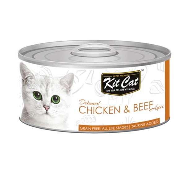 Kit Cat-Tin-Chicken & Beef 80G