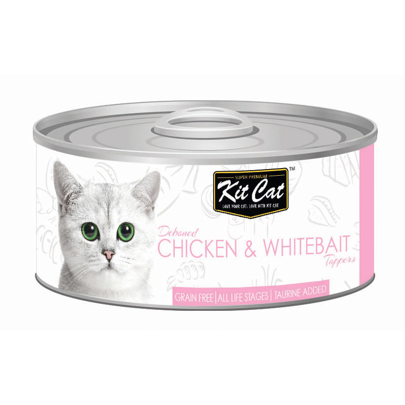 Kit Cat-Tin- Chicken & Whitebait Toppers 80G