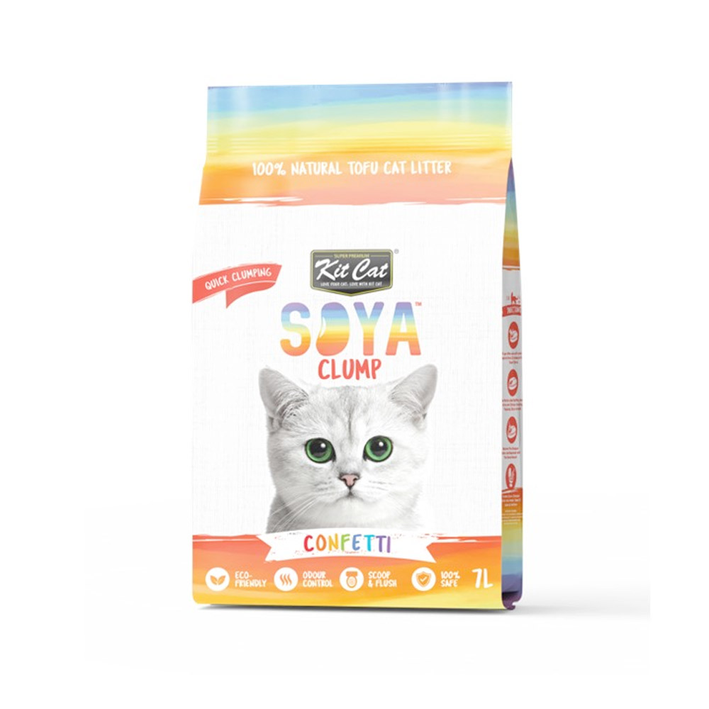 Kit Cat Soyaclump Soyabean Litter Confetti 7L