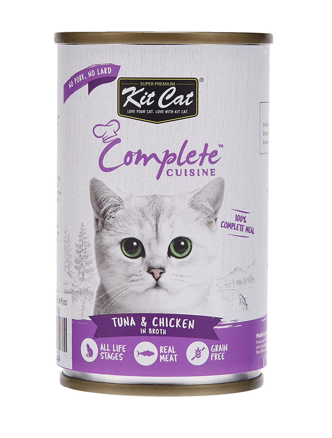 Kit Cat Complete Cuisine Tuna And Chicken In Broth 150G