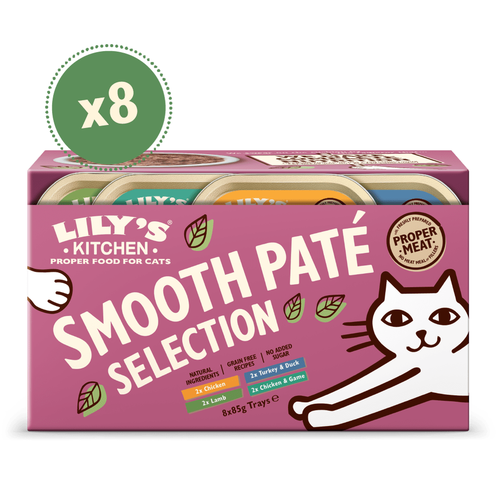 Lily&#039;s Kitchen Patï¿½ Selection Multipack Wet Cat Food - 85g
