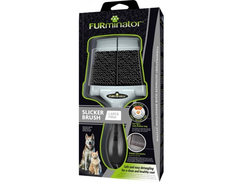 Furminator Dog & Cat Slicker Brush L Firm 12 YA