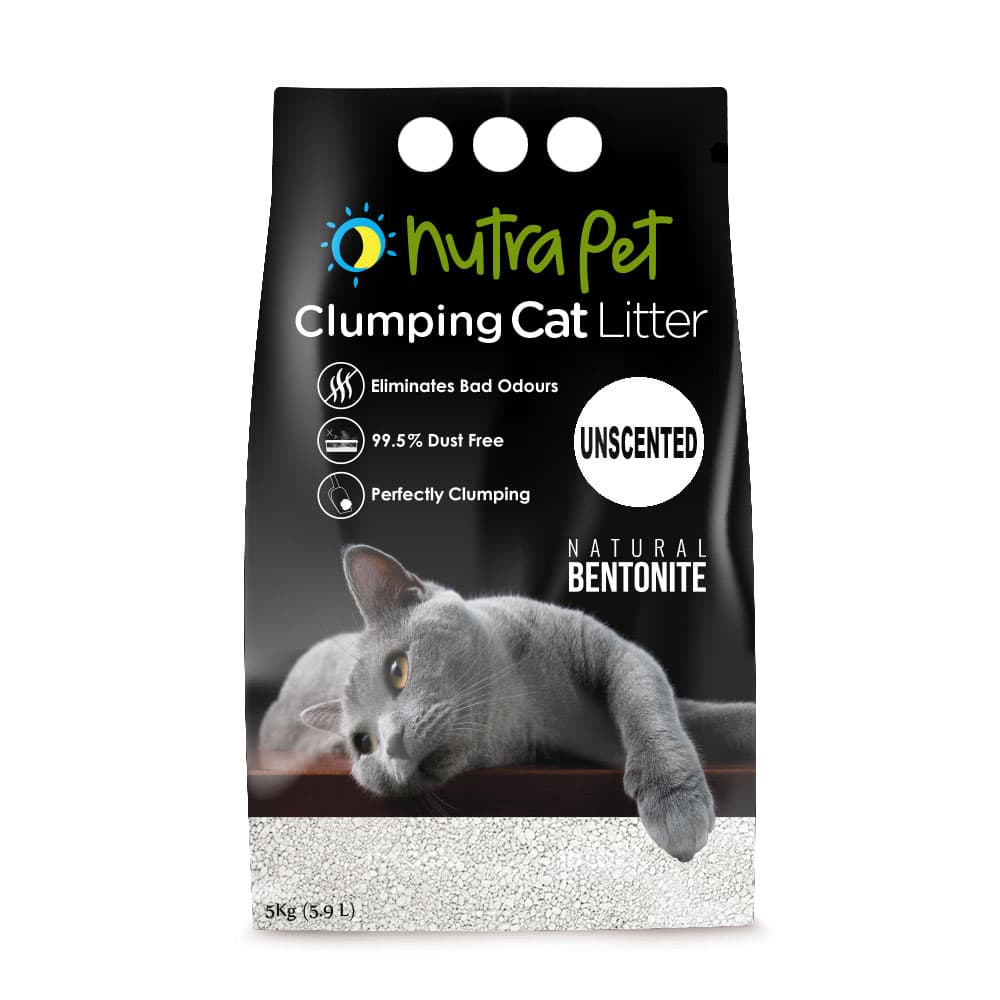 NUTRAPET CAT TURKISH BENTONITE 5KG NATURAL( NON SCENTED) + CLUMPING