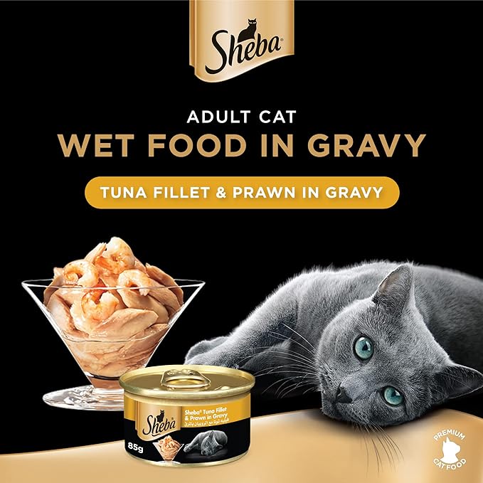 Sheba Tuna & prawn In Seafood 85g