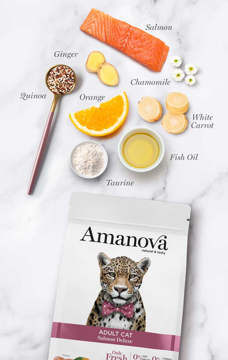 Amanova Dry Adult Cat Salmon Deluxe - 1.5kg