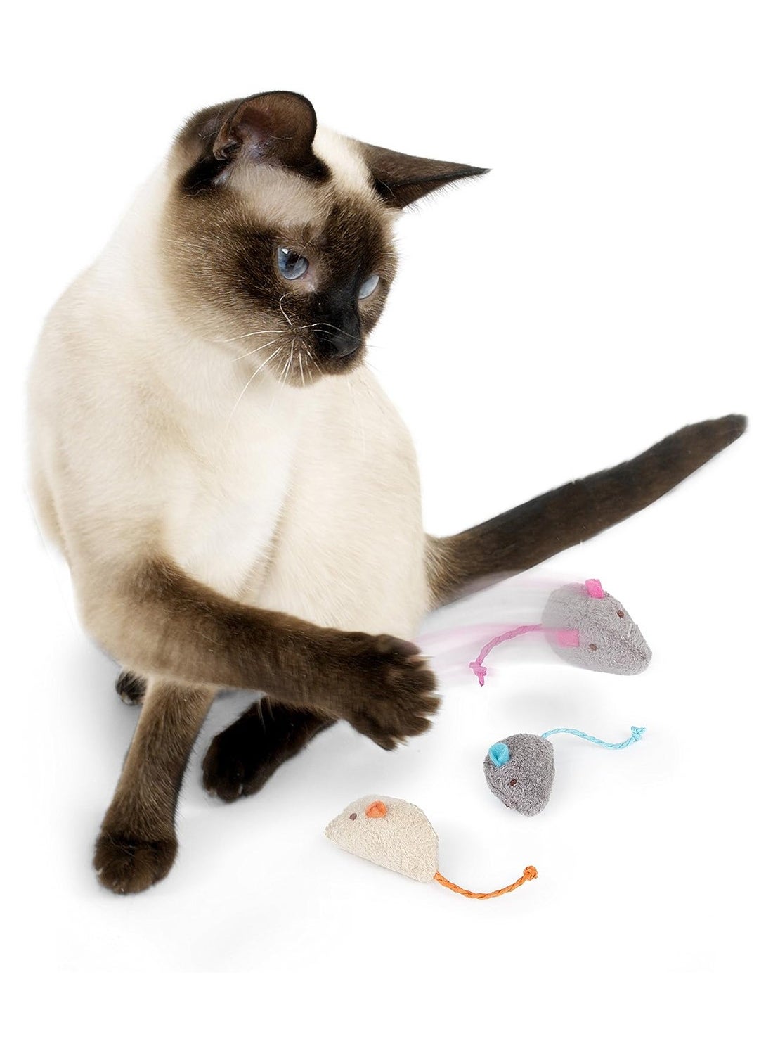 Wild Catz Tripletz Mouse Cat Toy 10.5cm, 17g