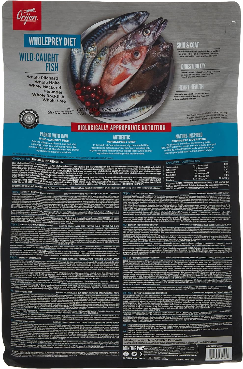 Orijen Six Fish Cat 1.8Kg
