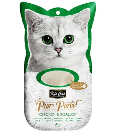 Kit Cat - Purr Puree Chicken & Scallop 15g